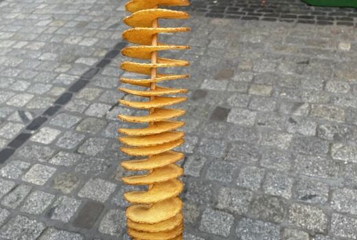 Ein knusprig gebackener Kartoffelfächer