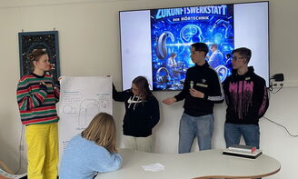 Präsentation der Gruppenergebnisse zum Thema Zukunftswerkstatt der Gruppe 2