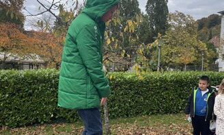 Junge_springt auf einem Trampolin