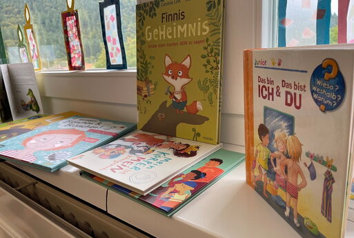 Die Bücherausstellung der Grundschule
